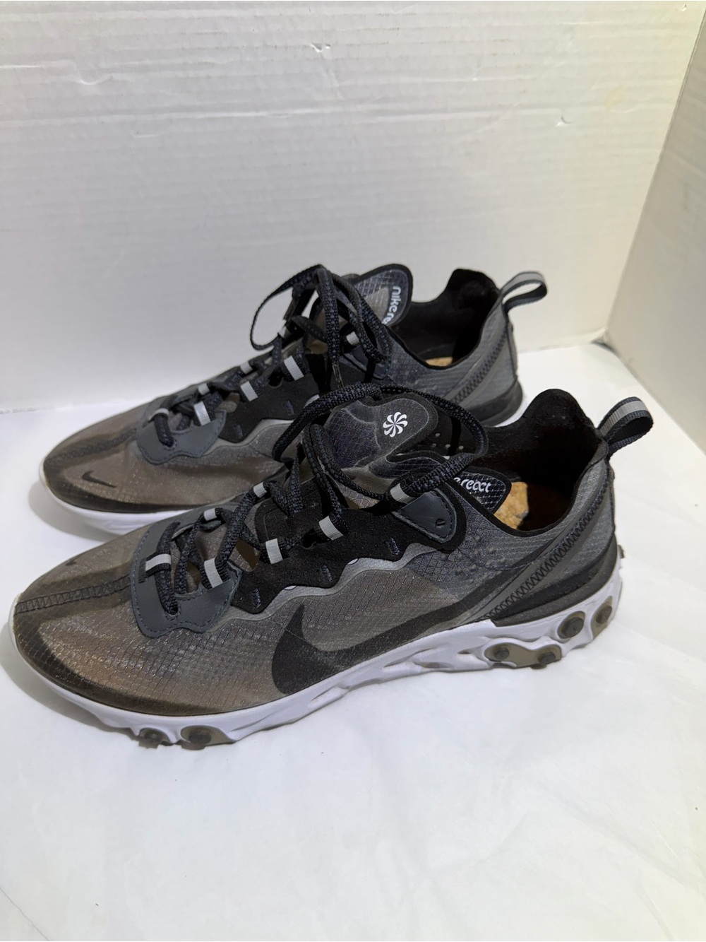 Nike Grey and Black React Element Sneaker